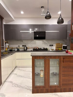 Kitchen in 3.5 BHK Apartment at Orchid Petals, Sector 49 – for Rent