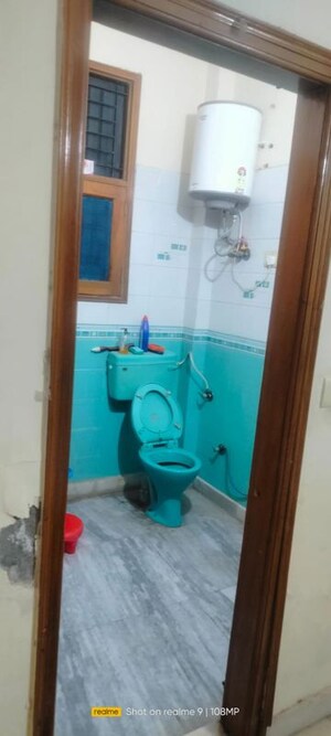 Bathroom in 1 BHK Builder Floor at Gyan Darshan Resident Welfare Association, Indrapuram – for Rent