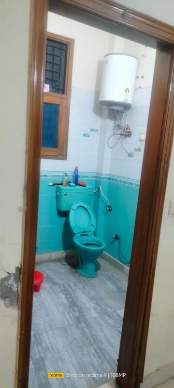 Bathroom in 1 BHK Builder Floor at Gyan Darshan Resident Welfare Association, Indrapuram – for Rent