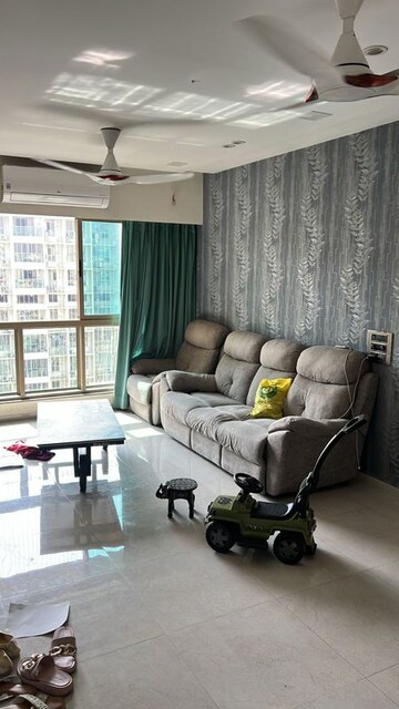 Living Room in 3 BHK Apartment at Bombay Realty Two ICC, Wadala – for Rent