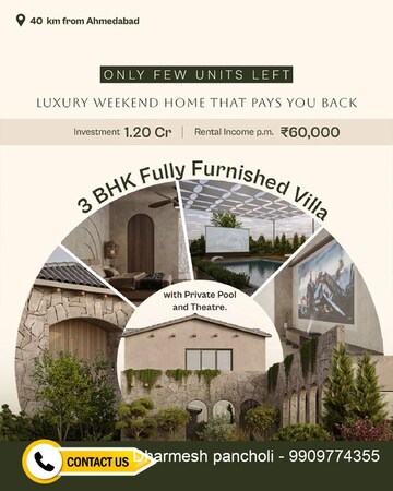 3 BHK Villa – Exterior View View at Narthan - for Sale