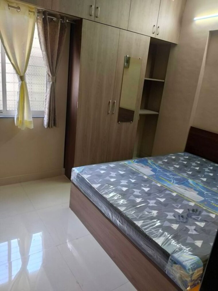 Bedroom, blue-berry 2 Bedroom 850 Sq.Ft. Apartment In Kharadi Pune 10035832