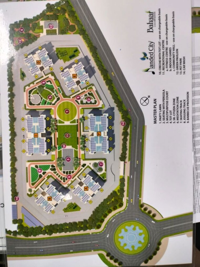 Master Plan, nanded-city-bahaar 2.5 Bedroom 1300 Sq.Ft. Apartment In Nanded Pune 10035890