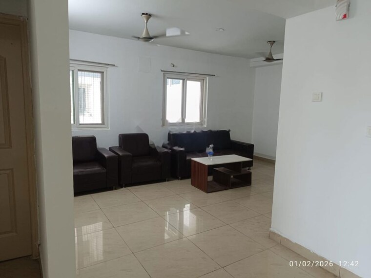 Living Room, pws-7-hills 3 Bedroom 1500 Sq.Ft. Apartment In Narsingi Hyderabad 10035922