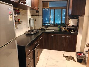 Kitchen in 1 BHK Apartment at Lokhandwala Residency, Worli – for Rent