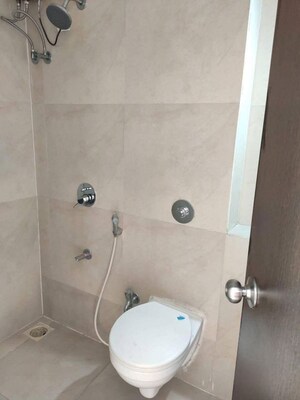 Bathroom in 1 BHK Apartment at DGS Sheetal Tapovan, Malad East – for Rent