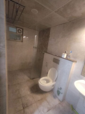 Bathroom in 3 BHK Apartment at Golf Edge, Gachibowli – for Rent