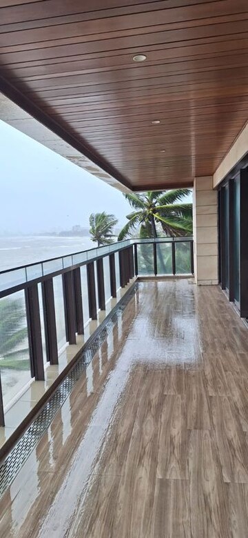 Balcony in 5 BHK Apartment at Mittal Palm Beach, Juhu – for Rent