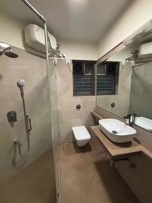 Attached Bathroom in 3 BHK Apartment at Poseidon Apartment, Andheri West – for Rent