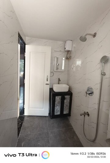 Bathroom in 2 BHK Apartment at Karachi Citizens CHS, Juhu – for Rent