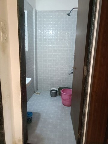 Bathroom in 1 BHK Apartment at Mak Snehangan Residency, Wakad – for Rent