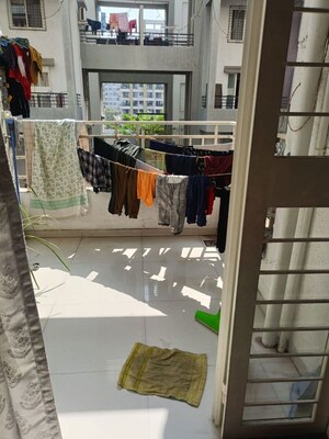 Balcony in 1 BHK Apartment at Mak Snehangan Residency, Wakad – for Rent