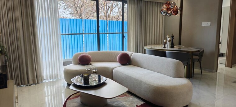 Living Room, bhandari-54-flores-drive 3 Bedroom 1666 Sq.Ft. Apartment In Hadapsar Pune 10036523