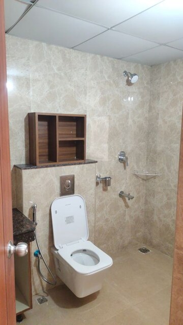 Bathroom in 3 BHK Apartment at Aurobindo The Regent, Kondapur – for Rent