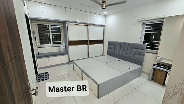 Bedroom, my-home-tridasa 3 Bedroom 1840 Sq.Ft. Apartment In Tellapur Hyderabad 9939301