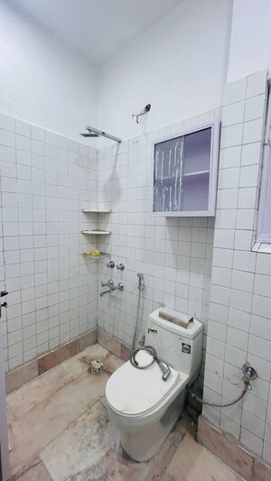 Bathroom in 2 BHK Builder Floor at Malviya Nagar – for Rent