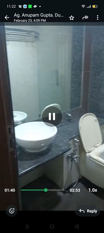 Bathroom in 2 BHK Apartment at Rizvi Oak, Malad East – for Rent