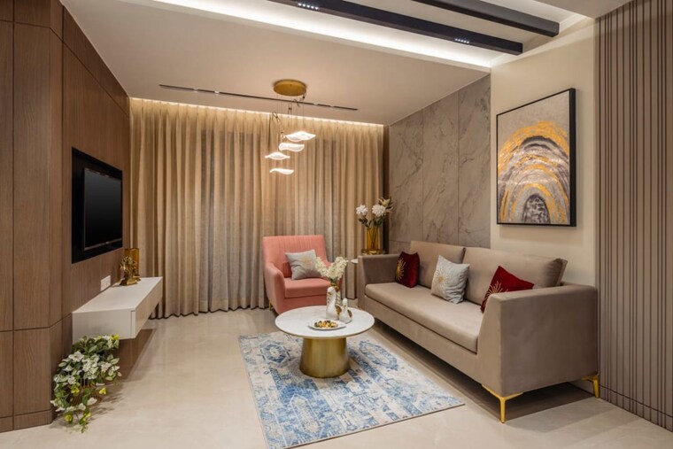 Living Room, choice-goodwill-verve 3 Bedroom 1100 Sq.Ft. Apartment In Keshav Nagar Pune 10036678