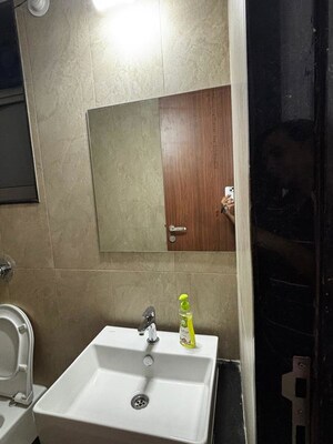 Bathroom in 3 BHK Apartment at VJ Yashwin Nuovo Centro, Wakad – for Rent