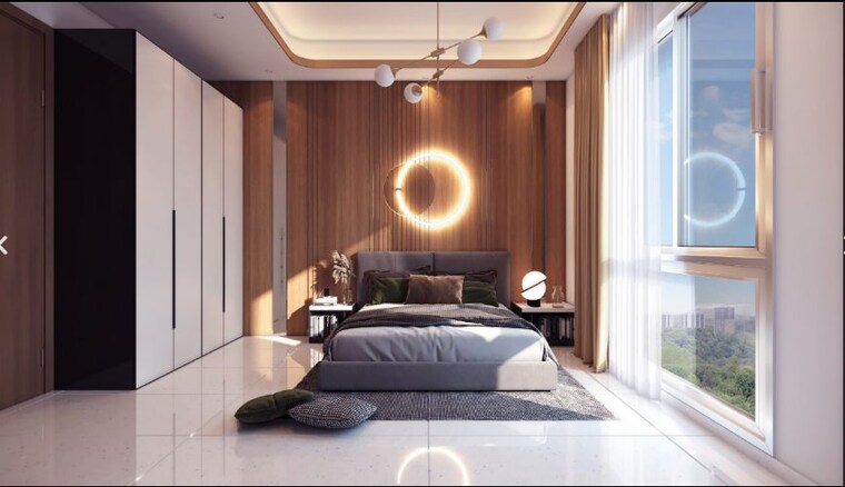Bedroom, kumar-purab 3 Bedroom 1472 Sq.Ft. Apartment In Hadapsar Pune 10036738