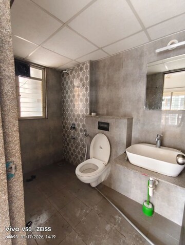Bathroom in 3 BHK Apartment at Kolte Patil Western Avenue, Wakad – for Rent