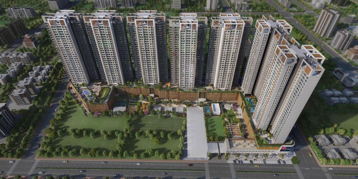 3 BHK + Pooja Room 1213 Sq.Ft. Apartment in Vyom Avinea
