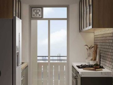 Kitchen in 3 BHK Apartment at Rustomjee Vista Bay, Parel – for Sale