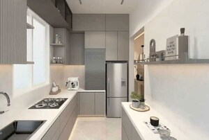 Kitchen in 3 BHK Apartment at Rustomjee Vista Bay, Parel – for Sale