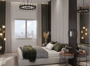 Bedroom in 3 BHK Apartment at Rustomjee Vista Bay, Parel – for Sale