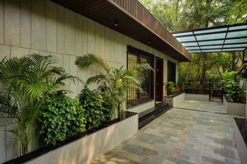 Balcony in 4 BHK Builder Floor at Vasant Vihar – for Sale