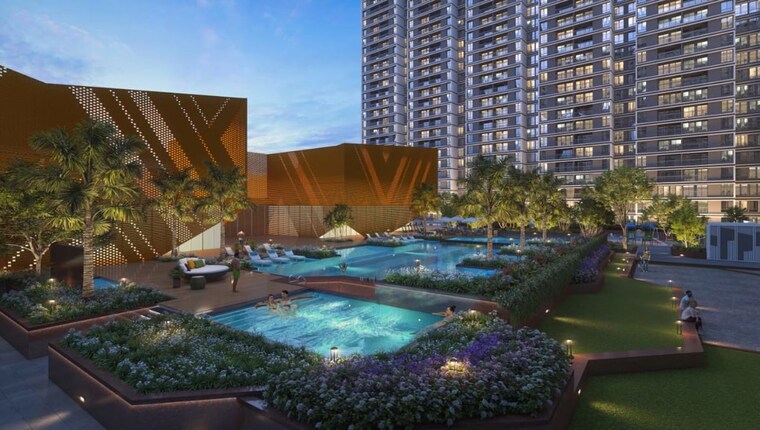 Swimming Pool, kumar-primeview 2 Bedroom 695 Sq.Ft. Apartment In Hadapsar Pune 10037386