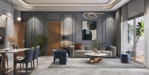 Living Room in 2 BHK Apartment at Kumar Primeview, Hadapsar – for Sale