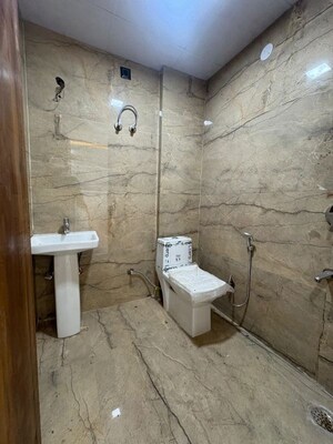 Bathroom in 2 BHK Builder Floor at Palm Residency Chhatarpur, Chattarpur – for Sale