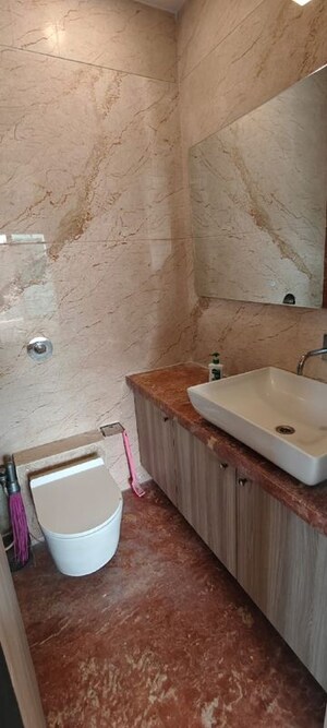 Bathroom in 3 BHK Apartment at Juhu – for Rent