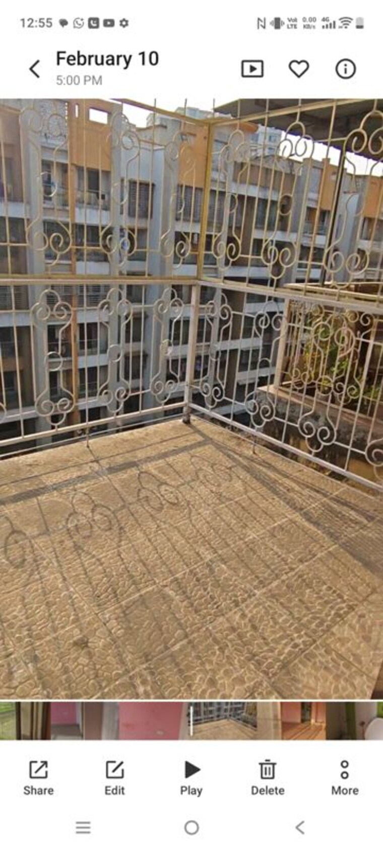 Balcony, katrap 2 Bedroom 950 Sq.Ft. Builder Floor In Katrap Thane 10039028