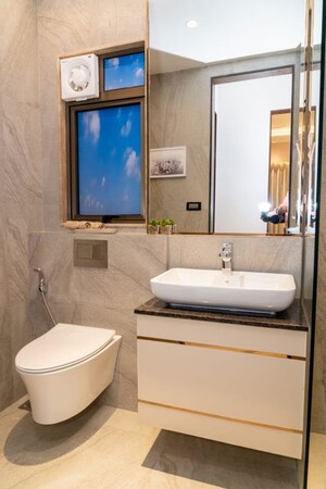 Bathroom in 3 BHK Apartment at Ajmera Manhattan, Bhakti Park – for Sale