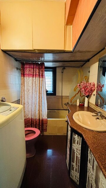 Attached Bathroom in 2 BHK Apartment at K Raheja Vihar, Powai – for Rent