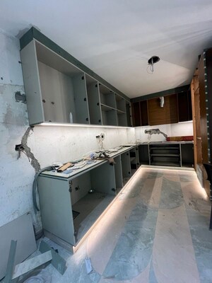 Kitchen in 4 BHK Builder Floor at Palm Residency Chhatarpur, Chattarpur – for Sale