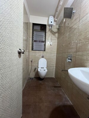Bathroom in 2 BHK Apartment at Chandak 34 Park Estate, Goregaon West – for Rent