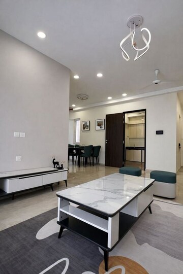 Living Room in 2 BHK Apartment at Chandak 34 Park Estate, Goregaon West – for Rent