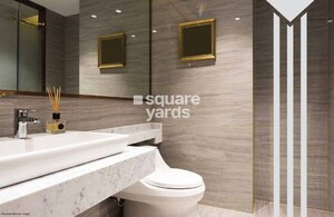 Bathroom in 3 BHK Apartment at Kalpataru Magnus, Bandra East – for Rent