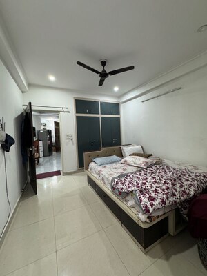 Bedroom in 2 BHK Builder Floor at Palm Residency Chhatarpur, Rajpur Khurd Extension – for Rent