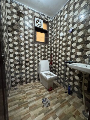 Bathroom in 1 BHK Builder Floor at Chattarpur – for Rent