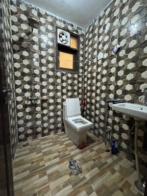 Bathroom in 1 BHK Builder Floor at Chattarpur – for Rent
