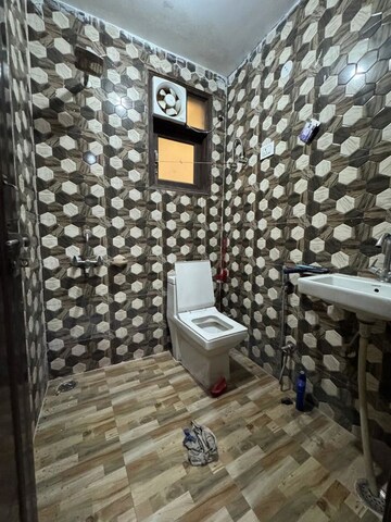 Bathroom in 1 BHK Builder Floor at Chattarpur – for Rent