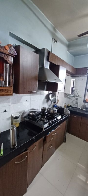 Kitchen in 2 BHK Apartment at Vraj Green Valley, Kolshet Industrial Area – for Rent