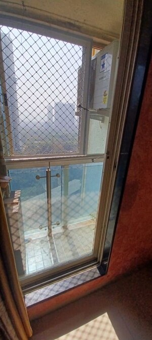 Balcony in 2 BHK Apartment at Vraj Green Valley, Kolshet Industrial Area – for Rent