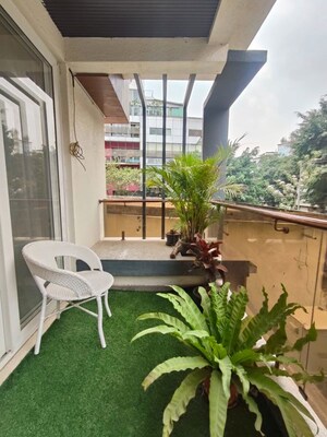 Balcony in 3 BHK Apartment at G Corp Spring Leaf, Ashok Nagar – for Rent