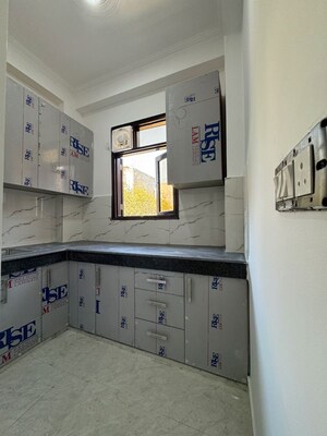 Kitchen in 1 BHK Builder Floor at Palm Residency Chhatarpur, Rajpur Khurd Extension – for Rent