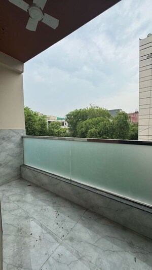 Balcony in 2 BHK Builder Floor at Palm Residency Chhatarpur, Rajpur Khurd Extension – for Rent